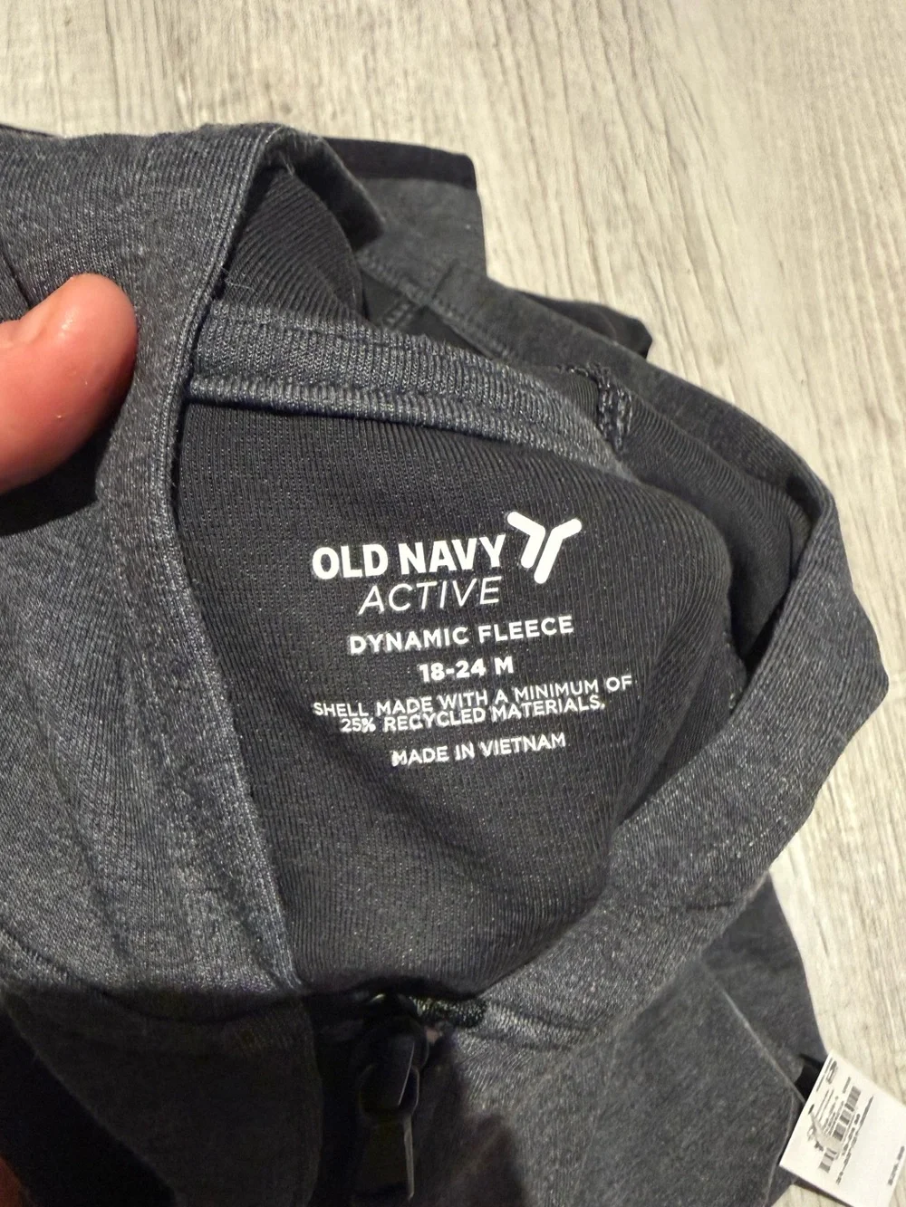 The Children's Place Grey Hoodie and Black Jogger Set - Picture 4 of 4